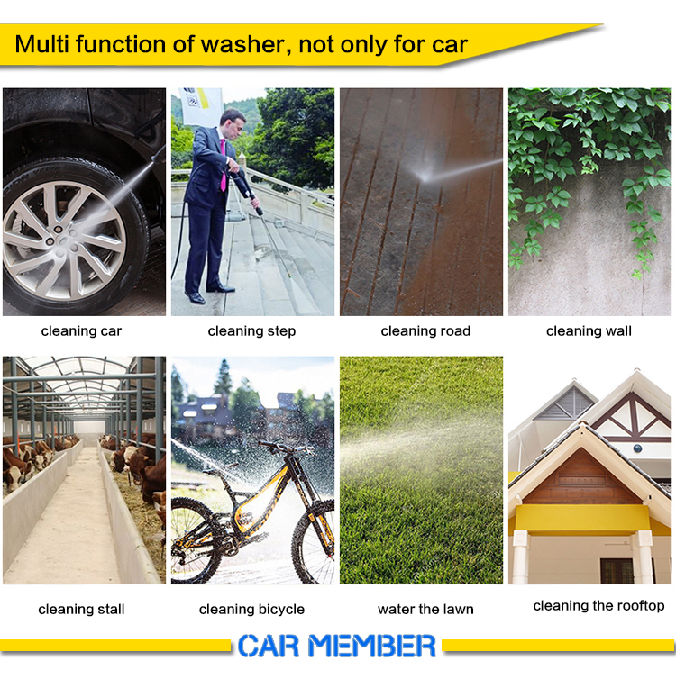 other functions for using pressure washer on car