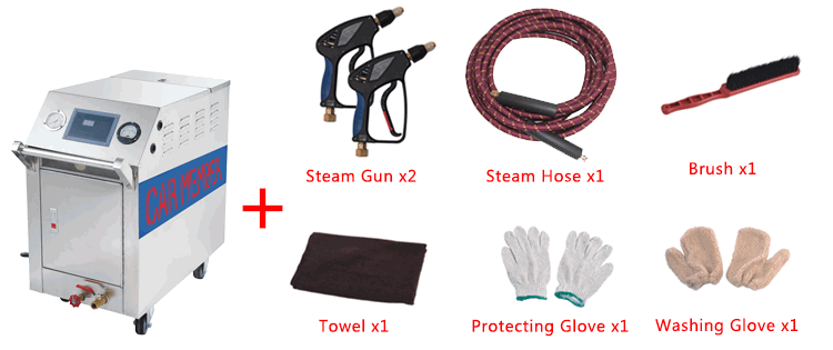 Accessories of Steam Clean Car Seats with C500